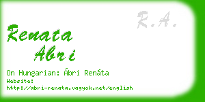 renata abri business card