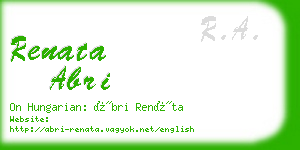 renata abri business card